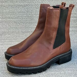 BERNARDO Dublin Leather Boots Brown Women's Size 6.5 US NEW